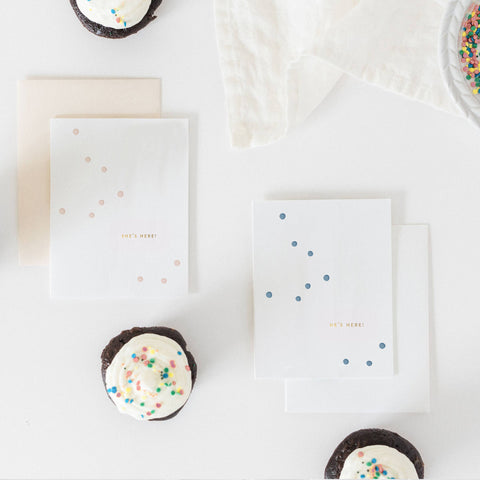 He's Here Greeting Card