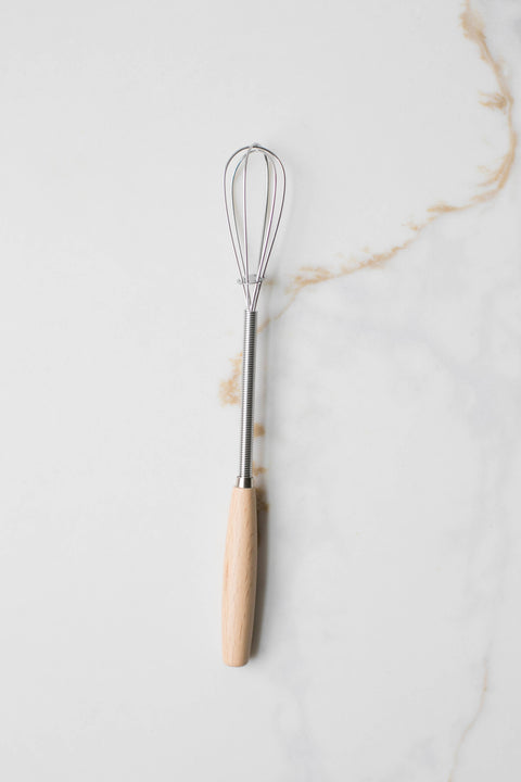 Vintage Mini Whisk with Wood Handle