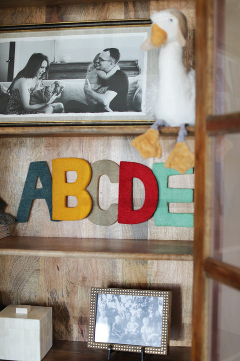 Handmade Wool Felt Alphabet Set