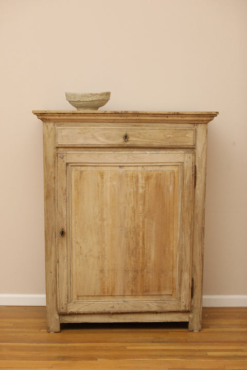 1800 France Bleached Oak Cabinet