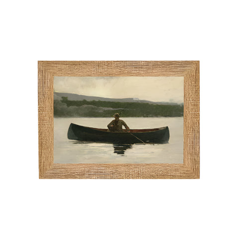 Fisherman Framed Antique Art