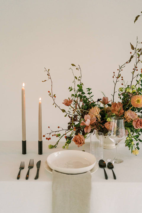 14" - 100% Beeswax Dipped Candles | Clay