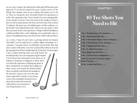 Golf Bucket List by Jeffrey Thoreson