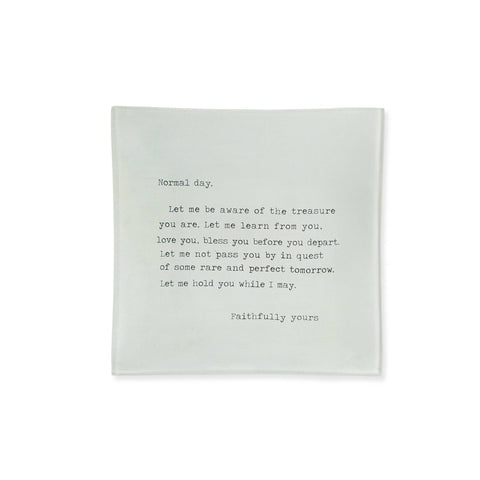 "Normal Day" Small Decoupage Plate