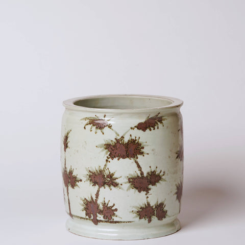 Copper Glazed Porcelain Cachepot