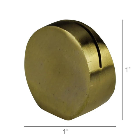 Round Brass Placecard Holder