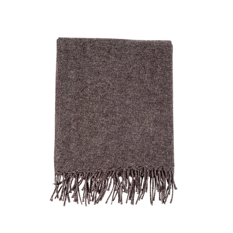 Adair Wool Blend Throw in Purple/Grey