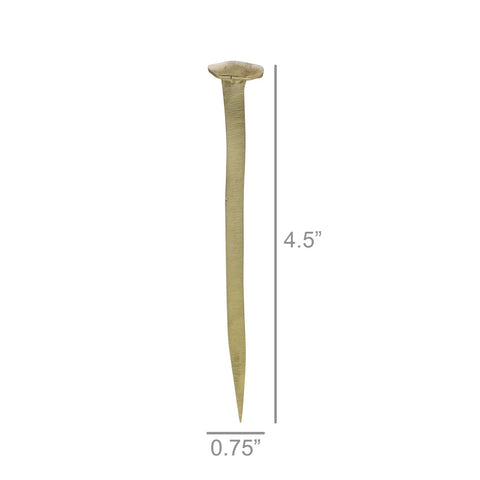 Large Brass Forged Iron Nail