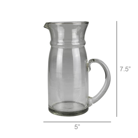 Reed Glass Pitcher
