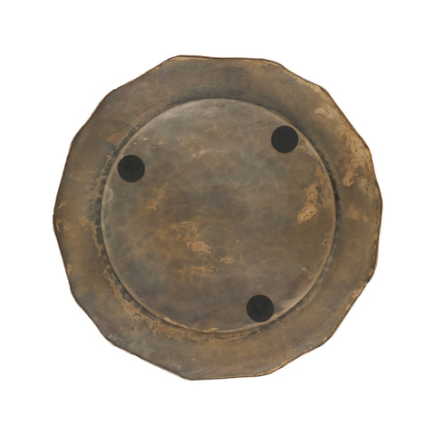 Scallop Edge Hammered Charger