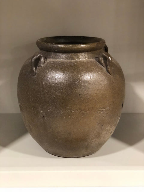 Glazed 4 Handle Pot Large