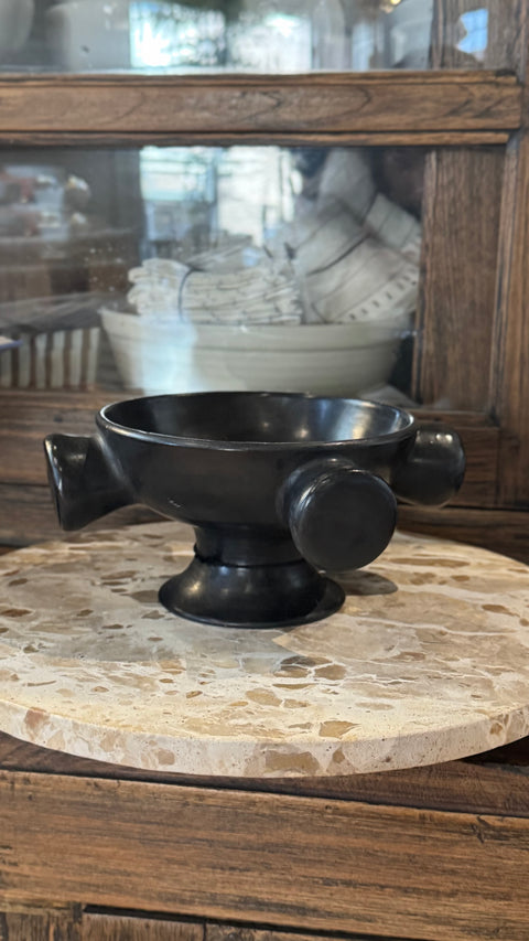 Manal Tadelakt Footed Bowl