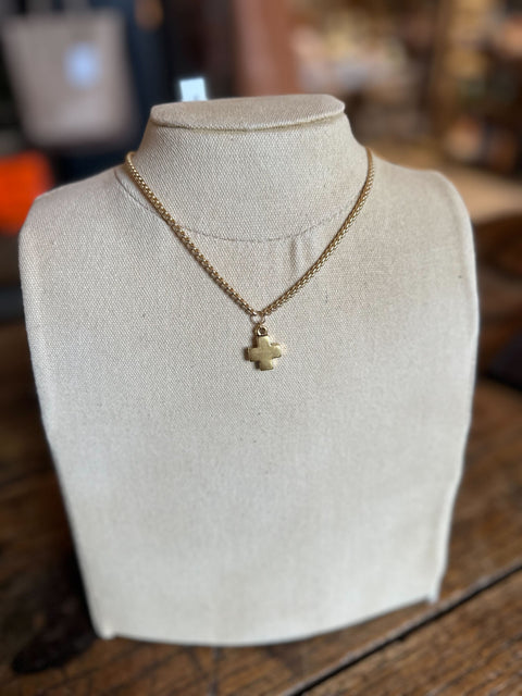 Block Cross Necklace