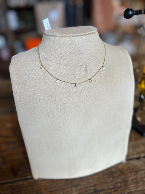 Dainty 5 Cross Necklace