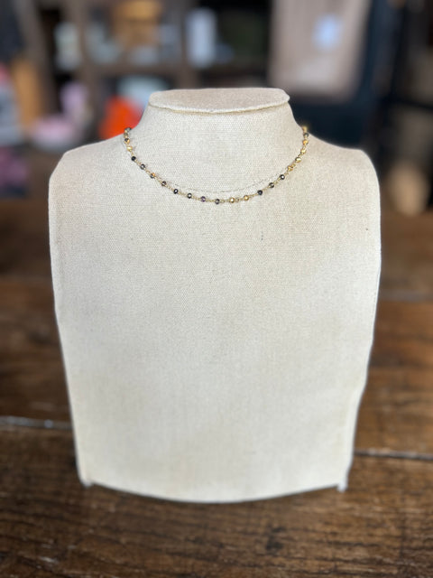Pyrite Bead Chain Necklace
