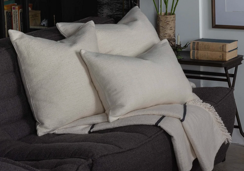 Hand Loomed Cotton Throw Pillow