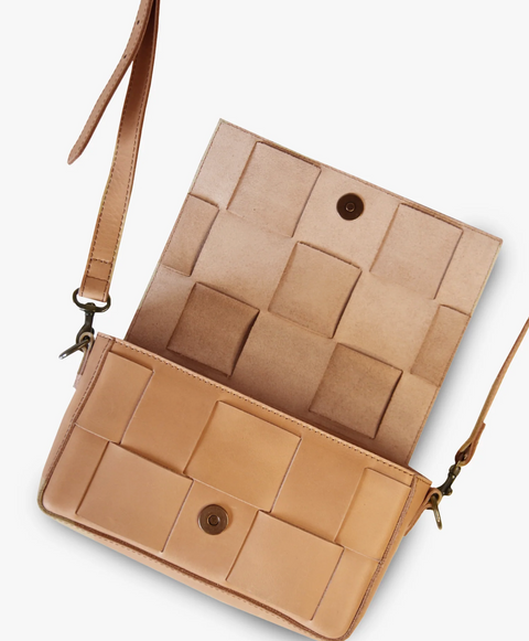 Mini Flap Woven Crossbody