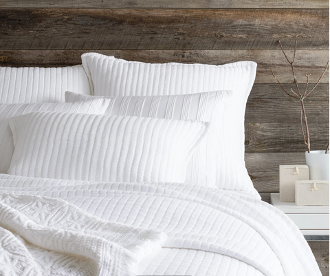 Boyfriend White Matelasse Coverlet