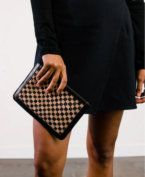 Nesmia Basketweave Clutch
