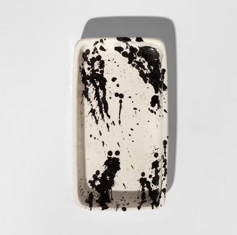 Black & White Rectangle Tray