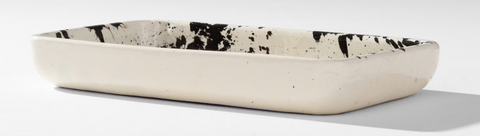 Black & White Rectangle Tray
