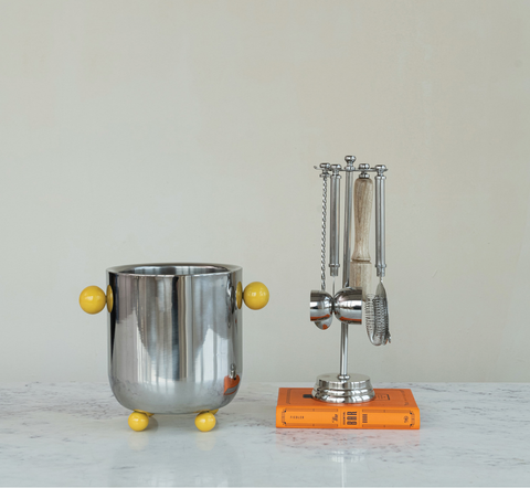 Stainless Steel and Mango Wood Bar Tools