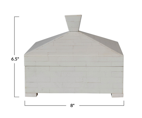 Ivory Box with Pyramid Lid
