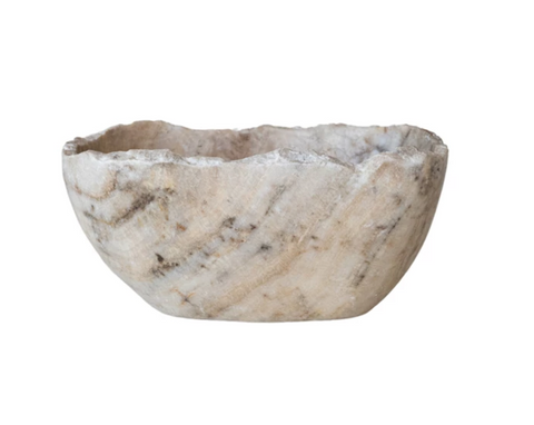 Natural Onyx Bowl with Raw Edge