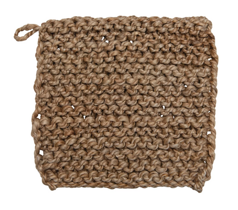 Jute Crocheted Pot Holder