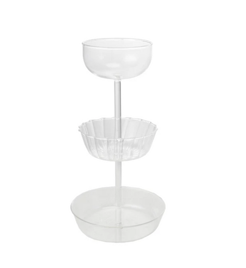 Three Tier Glass Tray