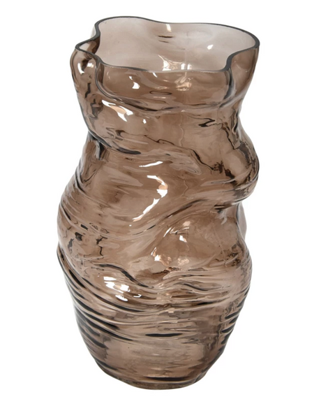 Organic Shaped Blown Glass Vase