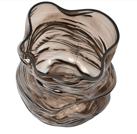 Organic Shaped Blown Glass Vase