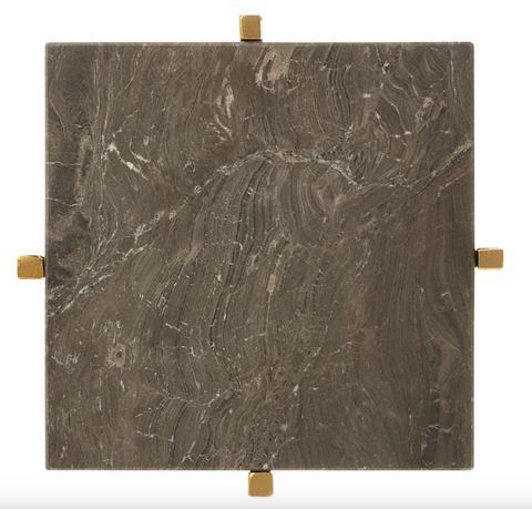 Flying Marble Gold Drink Table