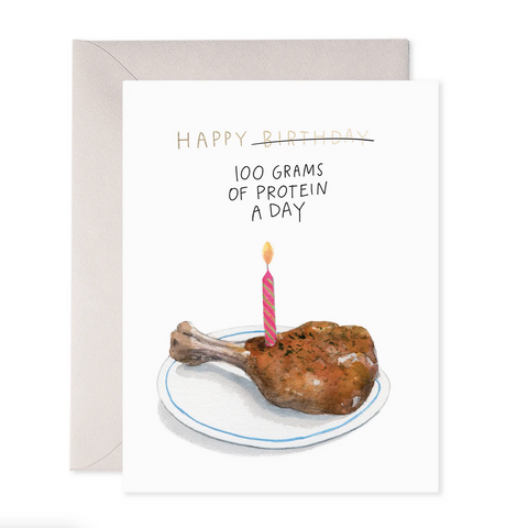 High Protein Birthday Card