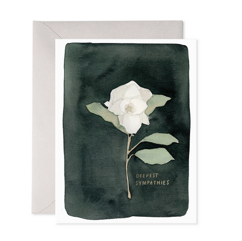 White Flower Card