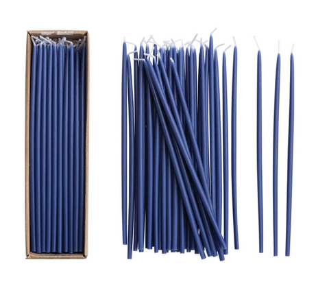 Unscented Thin Taper Candles