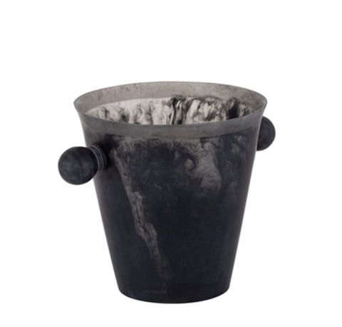 Black Resin Ice Bucket