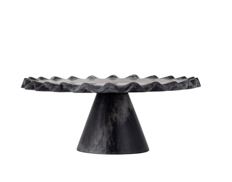 Black Resin Cake Stand