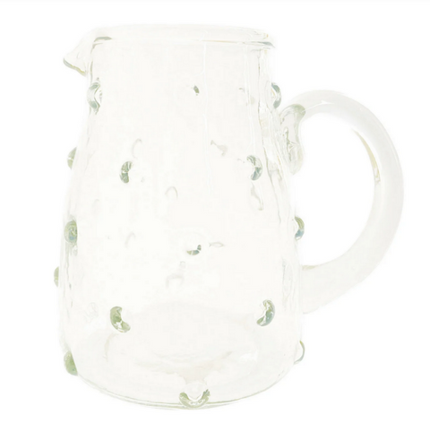 Recycled Glass Hobnail Creamer