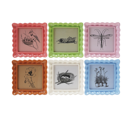 Resin Ruffled Photo Frame