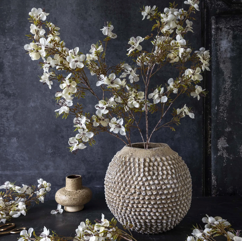 Artificial Prunus Blossom - Cream