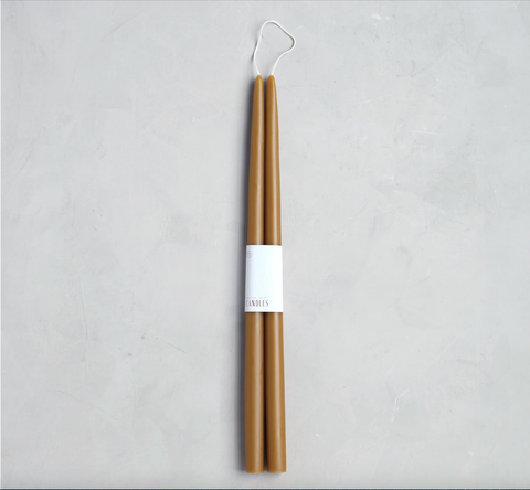 Taper Candle Pair in "Miel"
