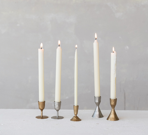 Hand-Forged Cast Iron Taper Holder