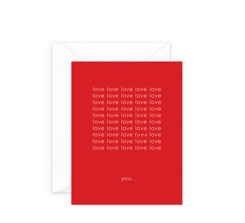Love Love You Card