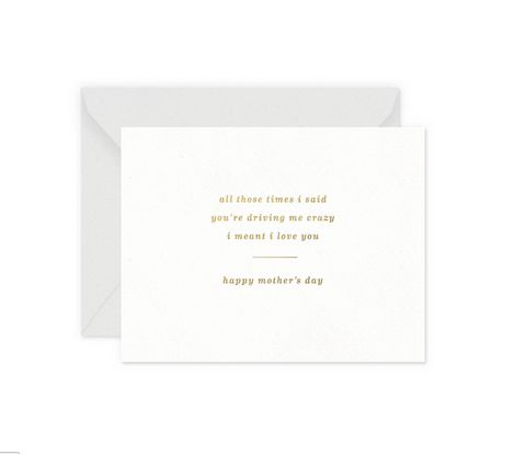 Crazy Mother's Day Card