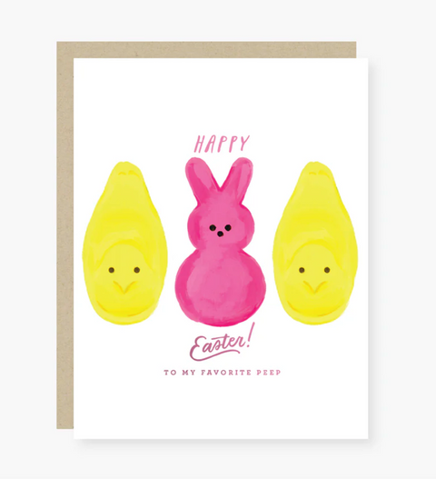 Happy Easter To My Favorite Peeps Card