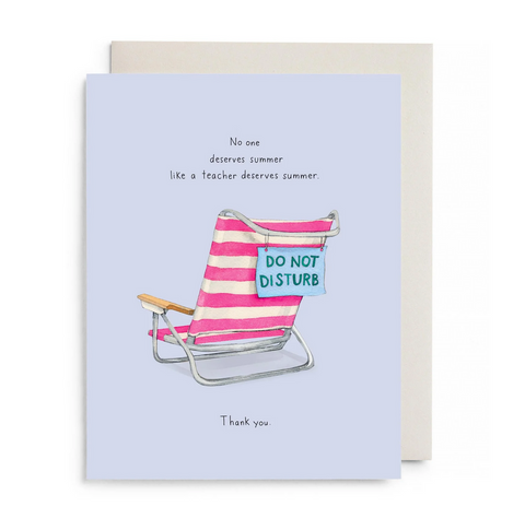 Beach Teach - Teacher Appreciation Card