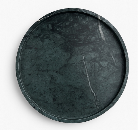 Round Green Tray