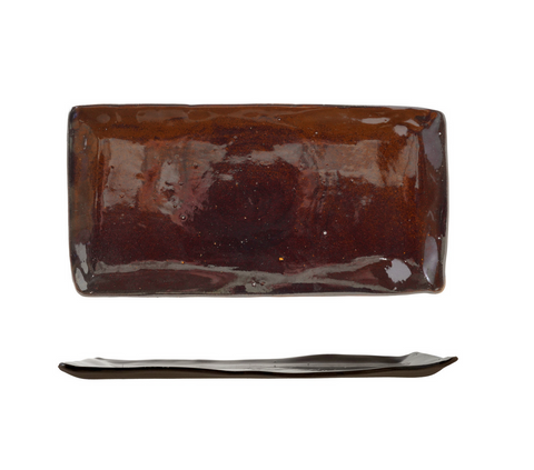 Brown Stoneware Platter