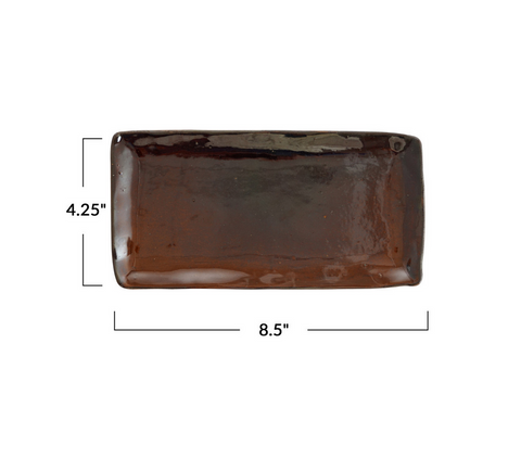 Brown Stoneware Platter